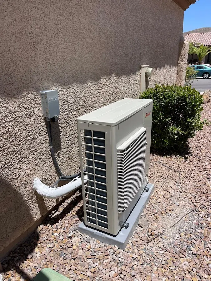 Residential air conditioning condenser unit in French Valley